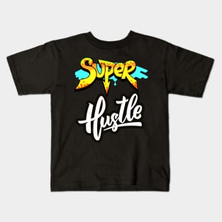 SUPER HUSTLE CITY DESIGN Kids T-Shirt